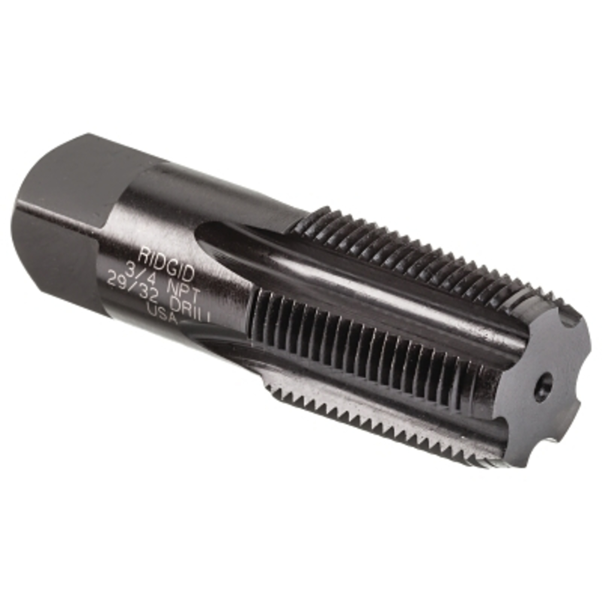 Ridgid Pipe Tap — 3/4in.-14 NPT, 5 Flutes, Carbon Steel, Model# 632-35835